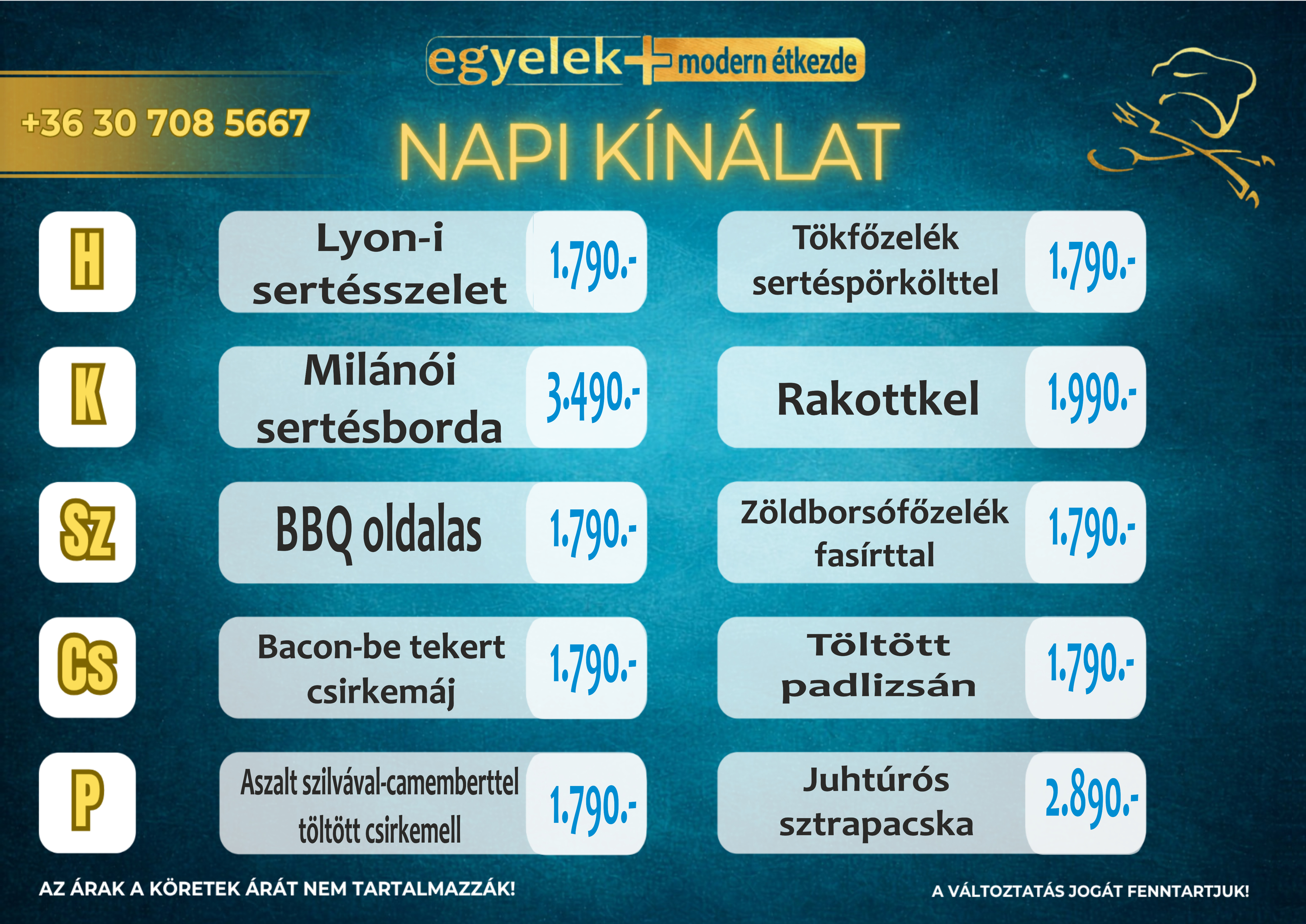 Heti menü 2